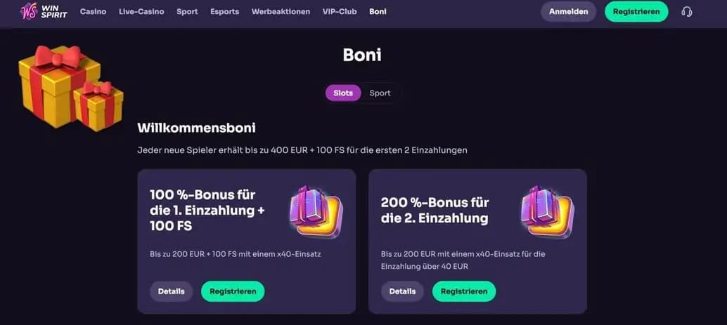 2WinSpirit Casino Bonus.webp